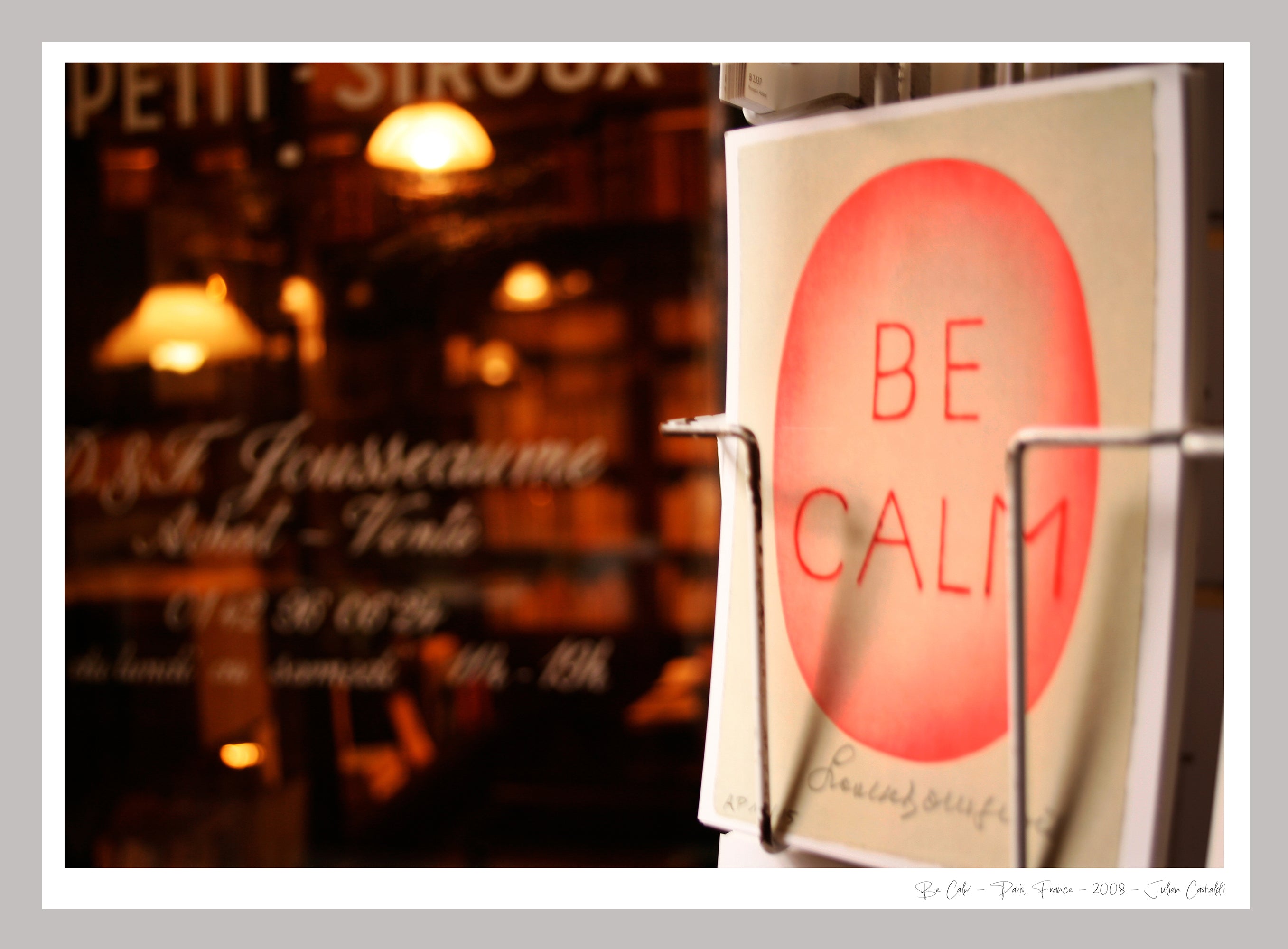 BE CALM