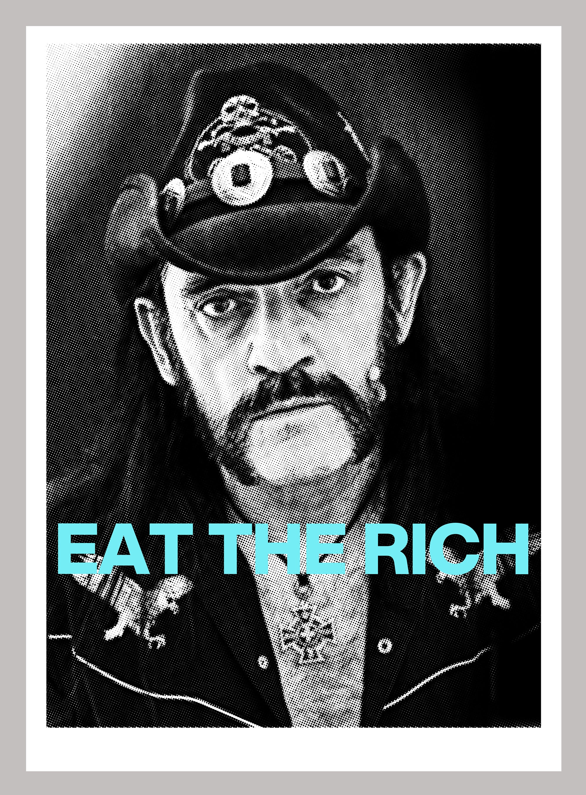 EAT THE RICH - Lemmy Motorhead Photography print by Julian Castaldi
